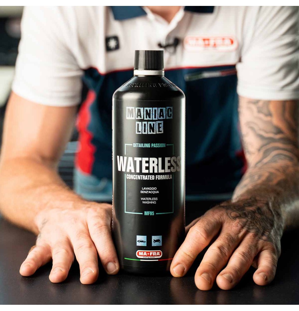 Waterless 1000ml Maniac Line| Lavaggio auto a secco | Mafra Shop