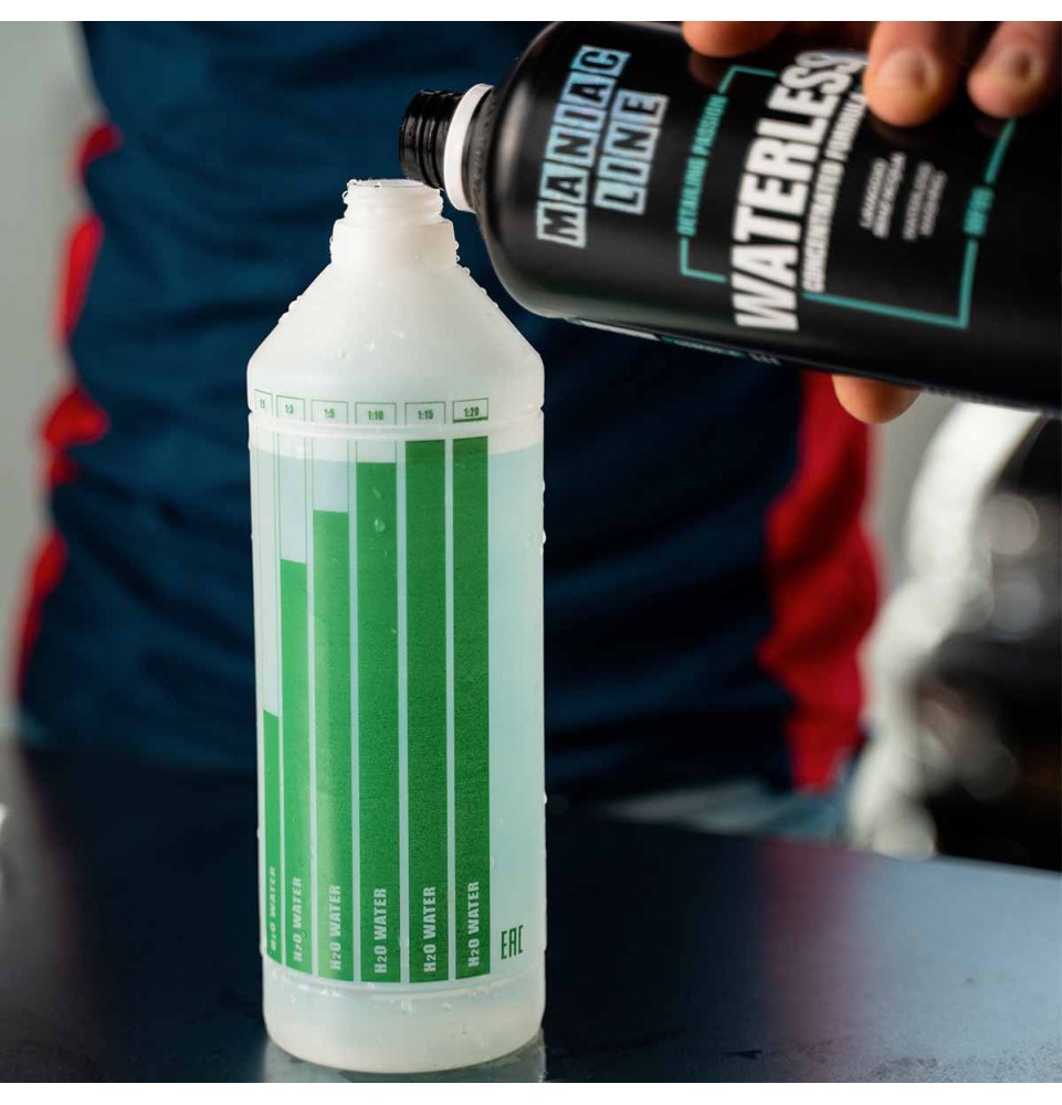 Waterless 1000ml Maniac Line| Lavaggio auto a secco | Mafra Shop