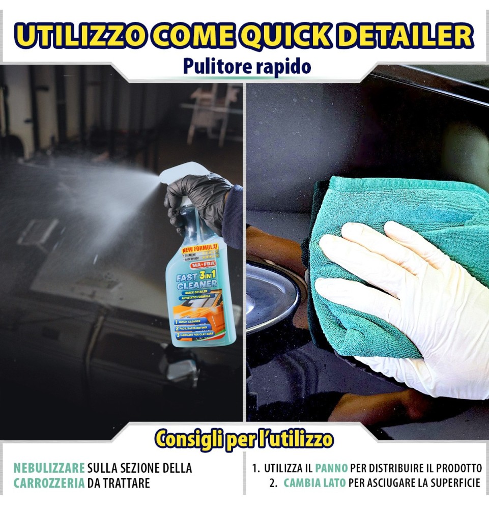 Fast Cleaner 3in1 Quick Detailer con formula antistatica | Mafra Shop