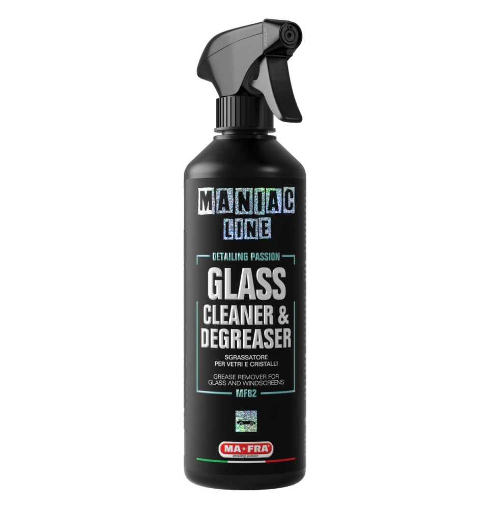 Glass Cleaner & Degreaser| sgrassatore vetri e cristalli | Maniac Line