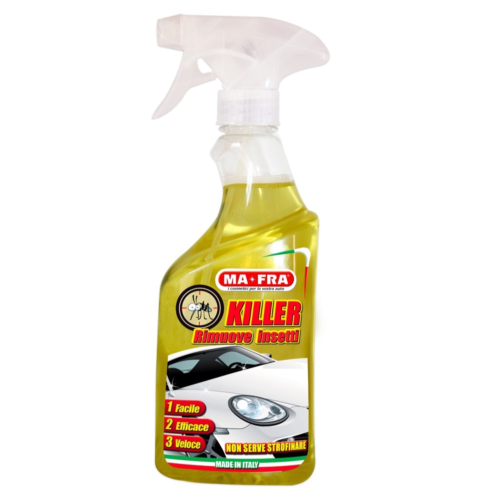 Killer rimuovere insetti dalla carrozzeria auto