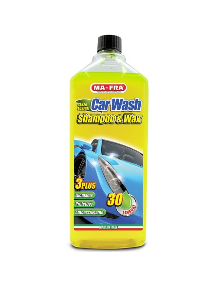 Car Wash Shampoo e Cera lave e lucida in un'unica operazione