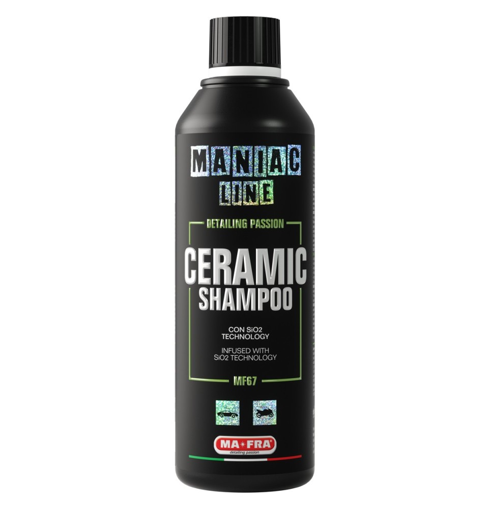 Ceramic Shampoo 500ml Maniac| shampoo per auto formula 3 in 1