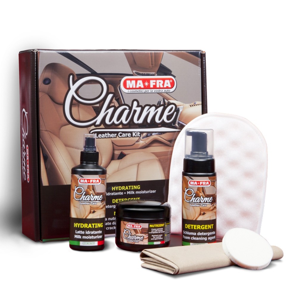 Charme Leather Car Kit - Pulizia interni in pelle auto - KIT AUTO IN PROMO