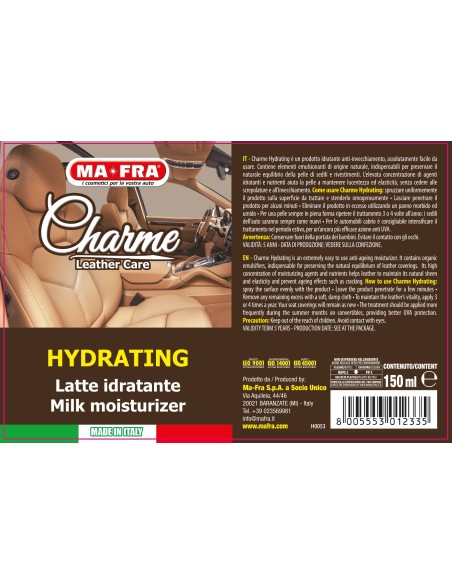 Charme Hydrating - Pulire Sedili in pelle - Sedili
