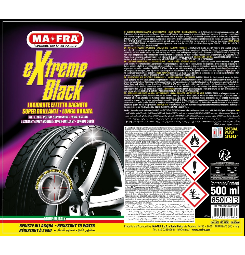 Extreme Black spray nero gomme auto 2