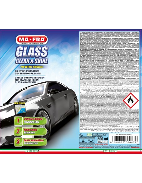 Glass Clean & Shine pulitore sgrassante per vetri e cristalli auto