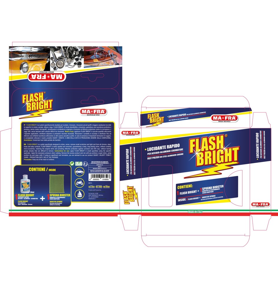 Flash Bright polish lucidante per acciaio