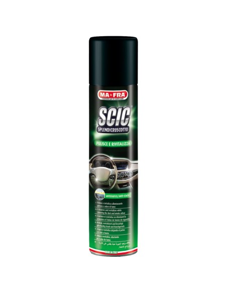 Scic Green prodotto per la pulizia dei cruscotti auto