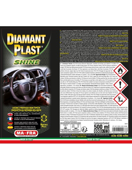 Diamant Plast Shine prodotto per la pulizia dei cruscotti