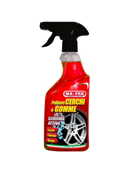 Pulitore Cerchi e Gomme 500 ml pulisce e deterge sia i cerchi che i pneumatici