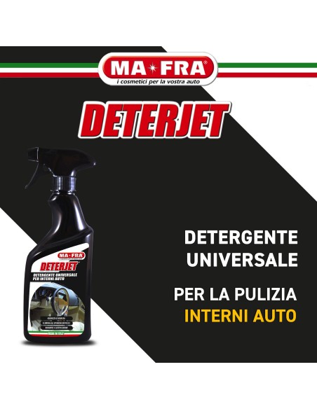 Deterjet è un detergente universale per la pulizia interna dell'auto
