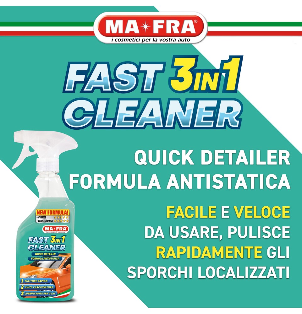Fast Cleaner 3in1 Quick Detailer con formula antistatica | Mafra Shop