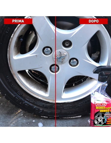Pulitore Cerchi e Gomme 500 ml pulisce e deterge sia i cerchi che i pneumatici