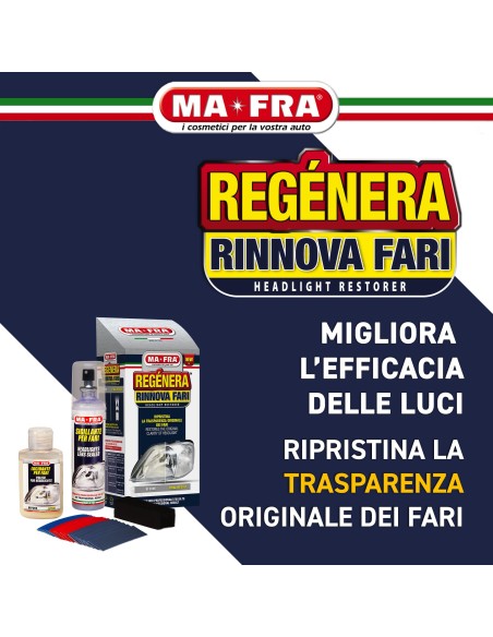 Kit Rinnova Fari ripristina la trasparenza dei fari