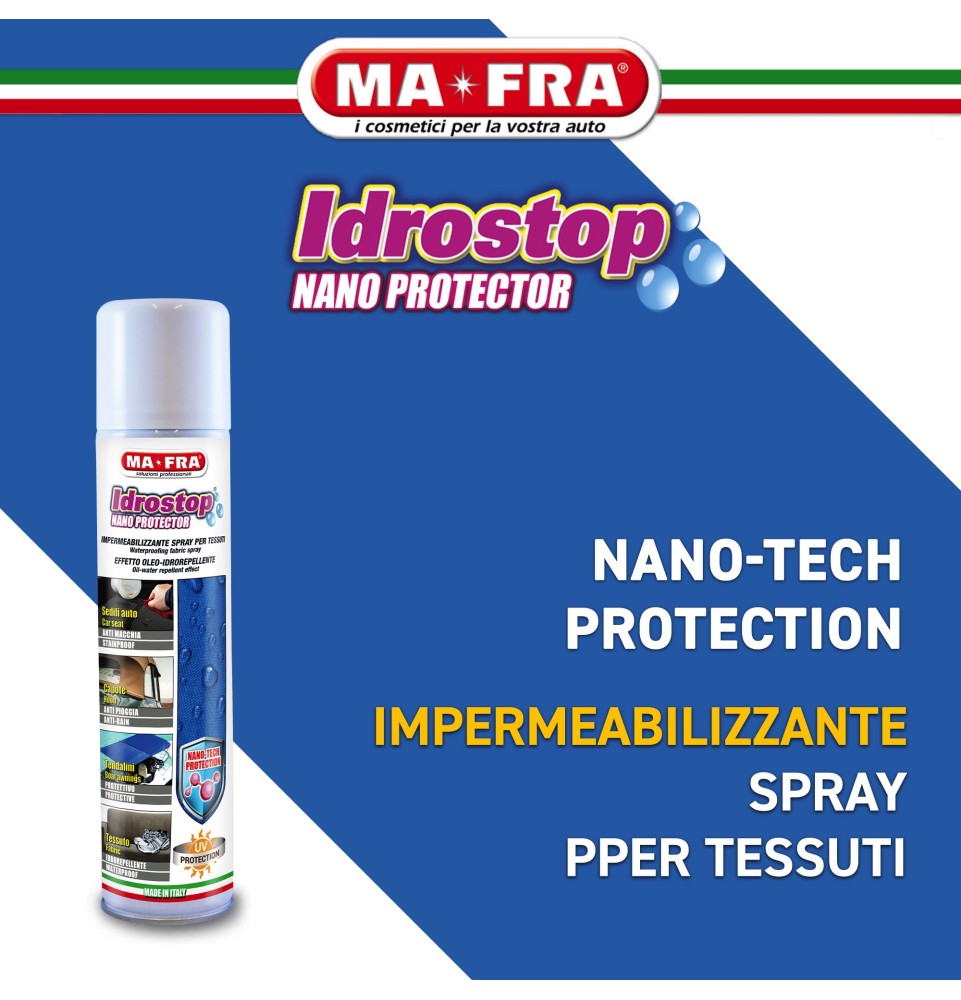 Idrostop - Impermeabilizzante tessuti Auto - Prodotti Nanotech