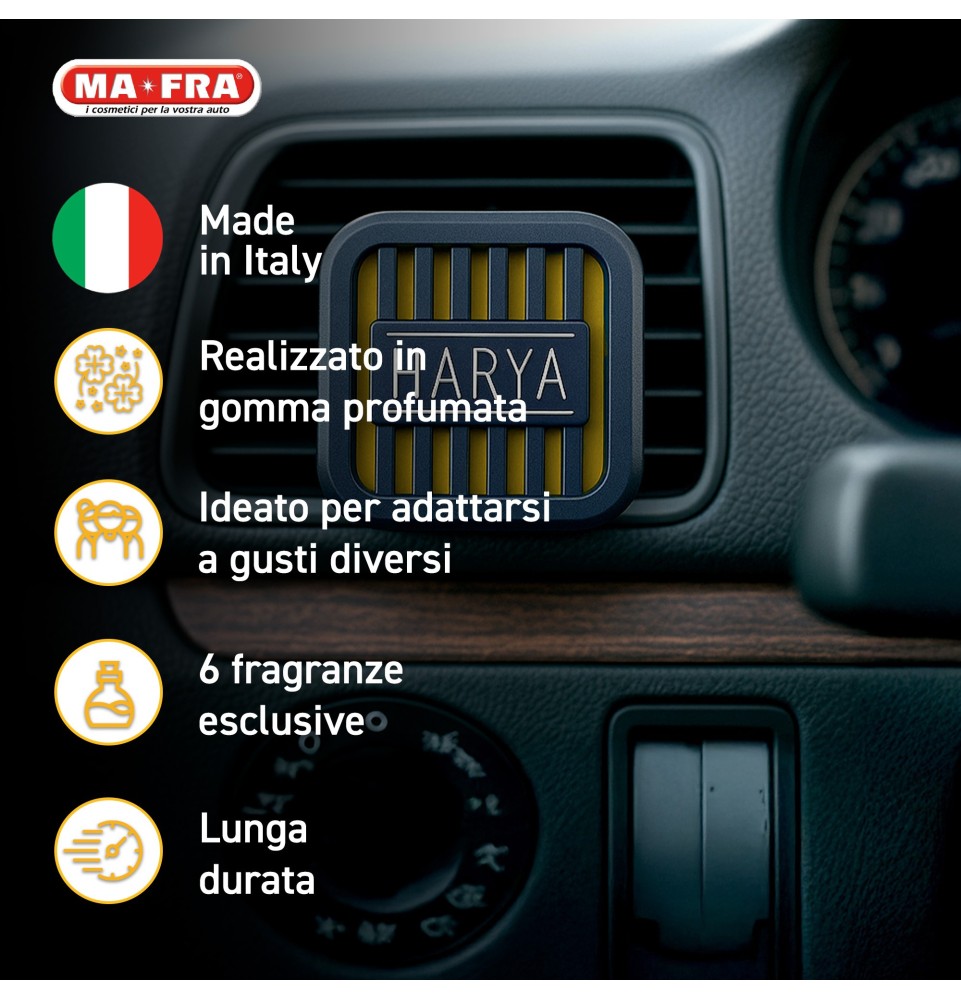 Harya - Profumatore da bocchetta per auto | 6 Fragranze