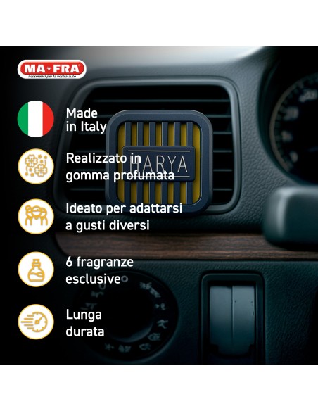 Harya - Profumatore da bocchetta per auto | 6 Fragranze
