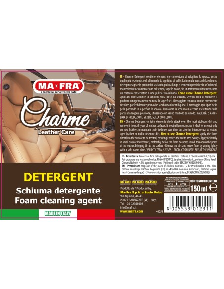 Charme Leather Car Kit - Pulizia interni in pelle auto - KIT AUTO IN PROMO