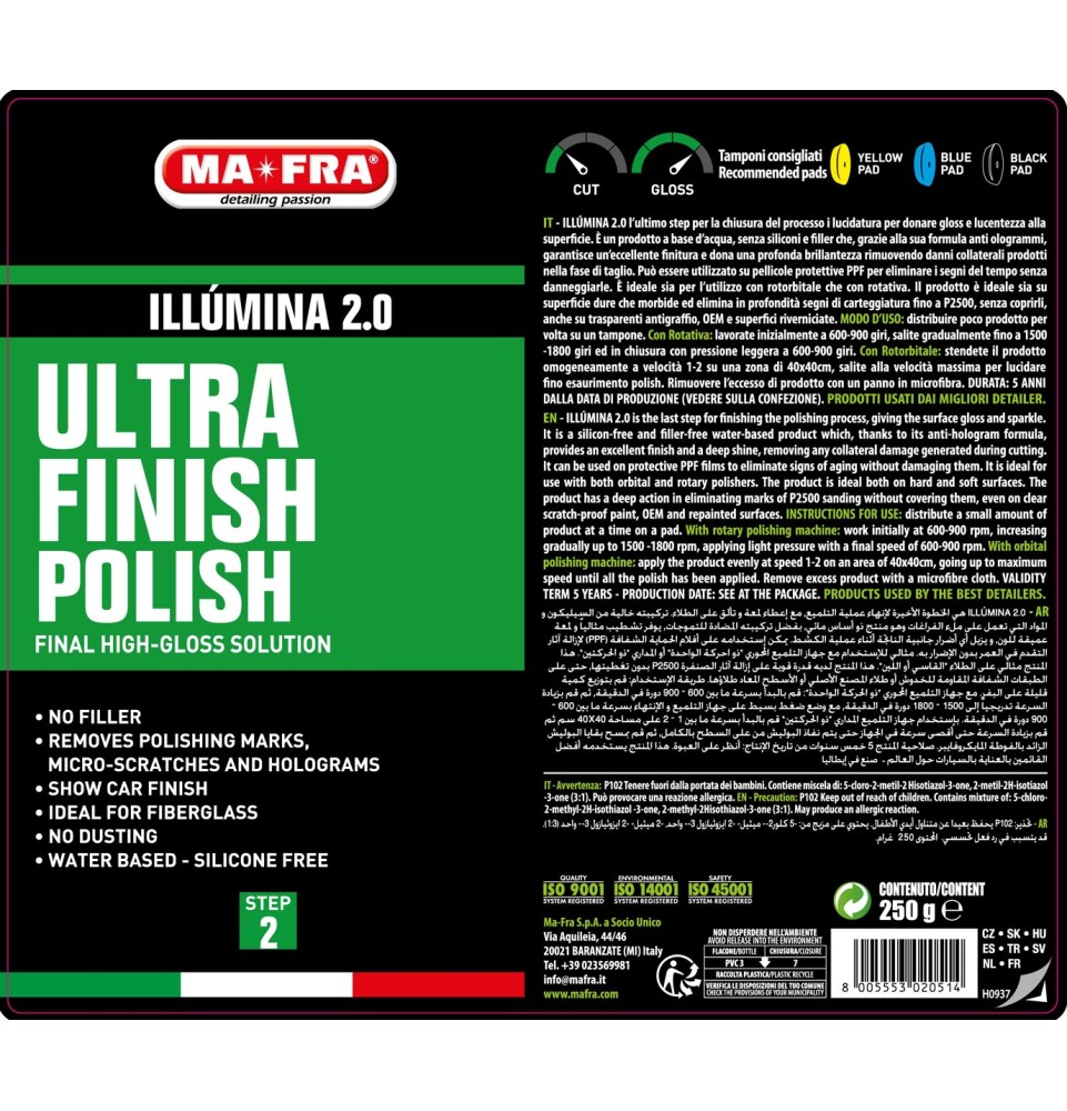 Illumina 2.0 Step 2 Ultra Finish Polish