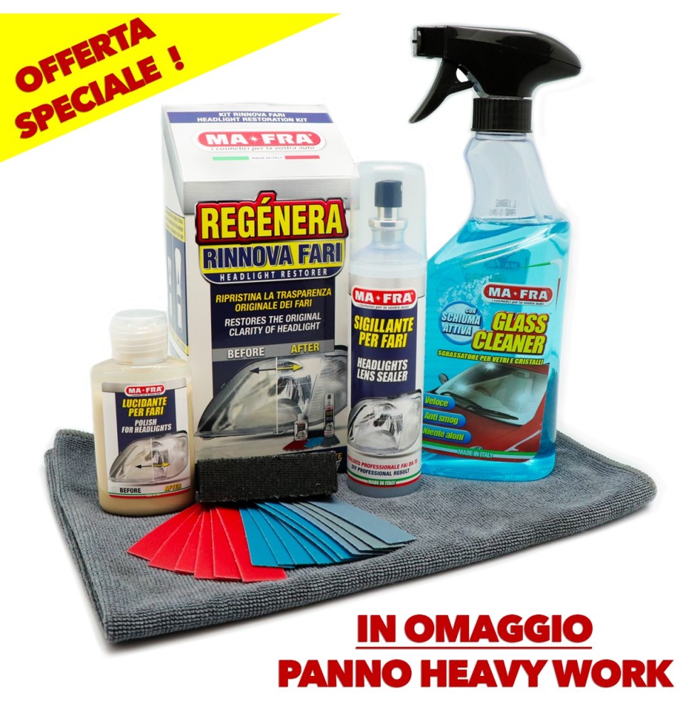 Kit Pulizia Fari Auto | Offerta Speciale Mafra Shop