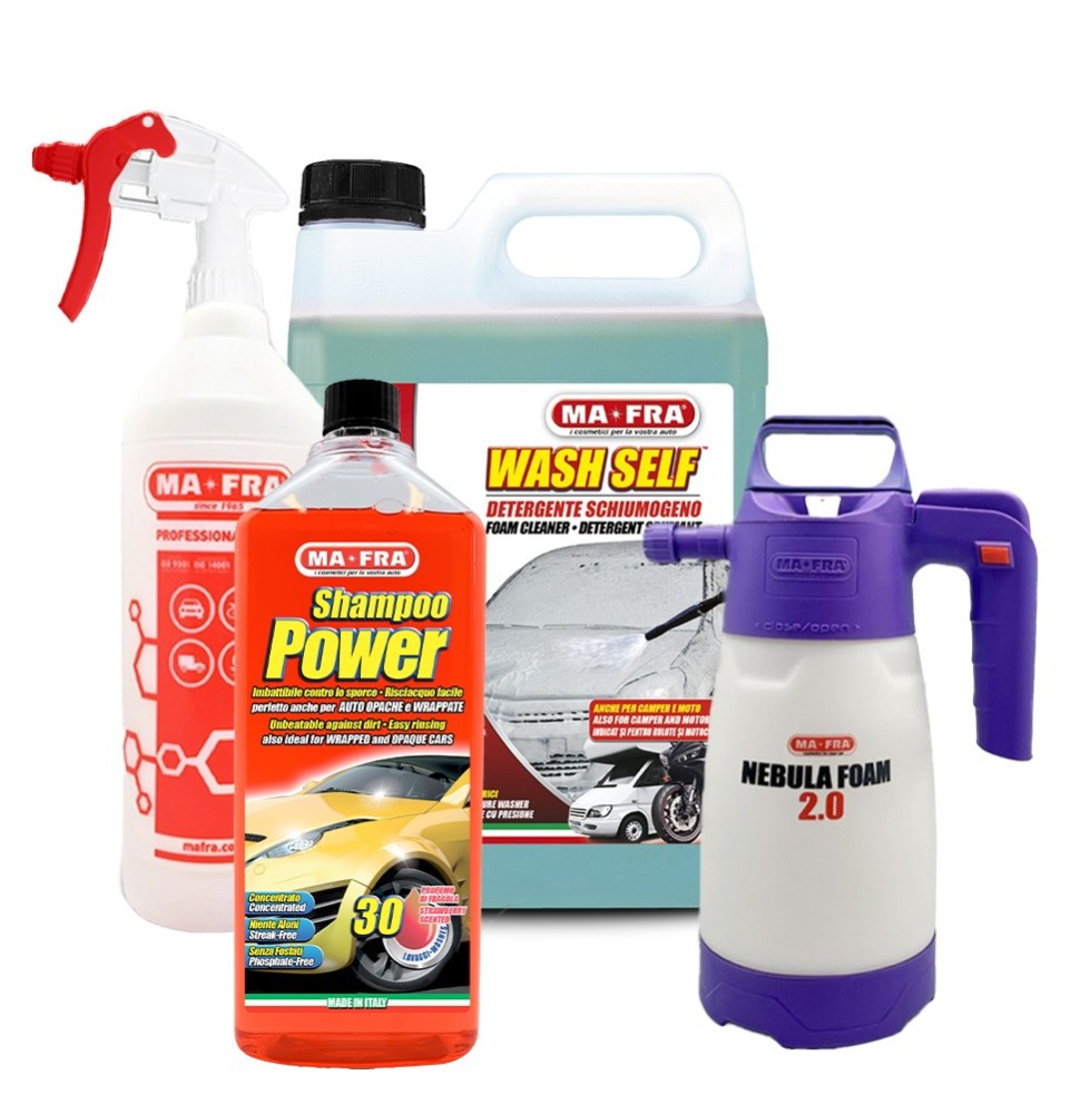Kit Mafra Lavaggio Self Service | kit completo lavaggio auto | Mafra Shop