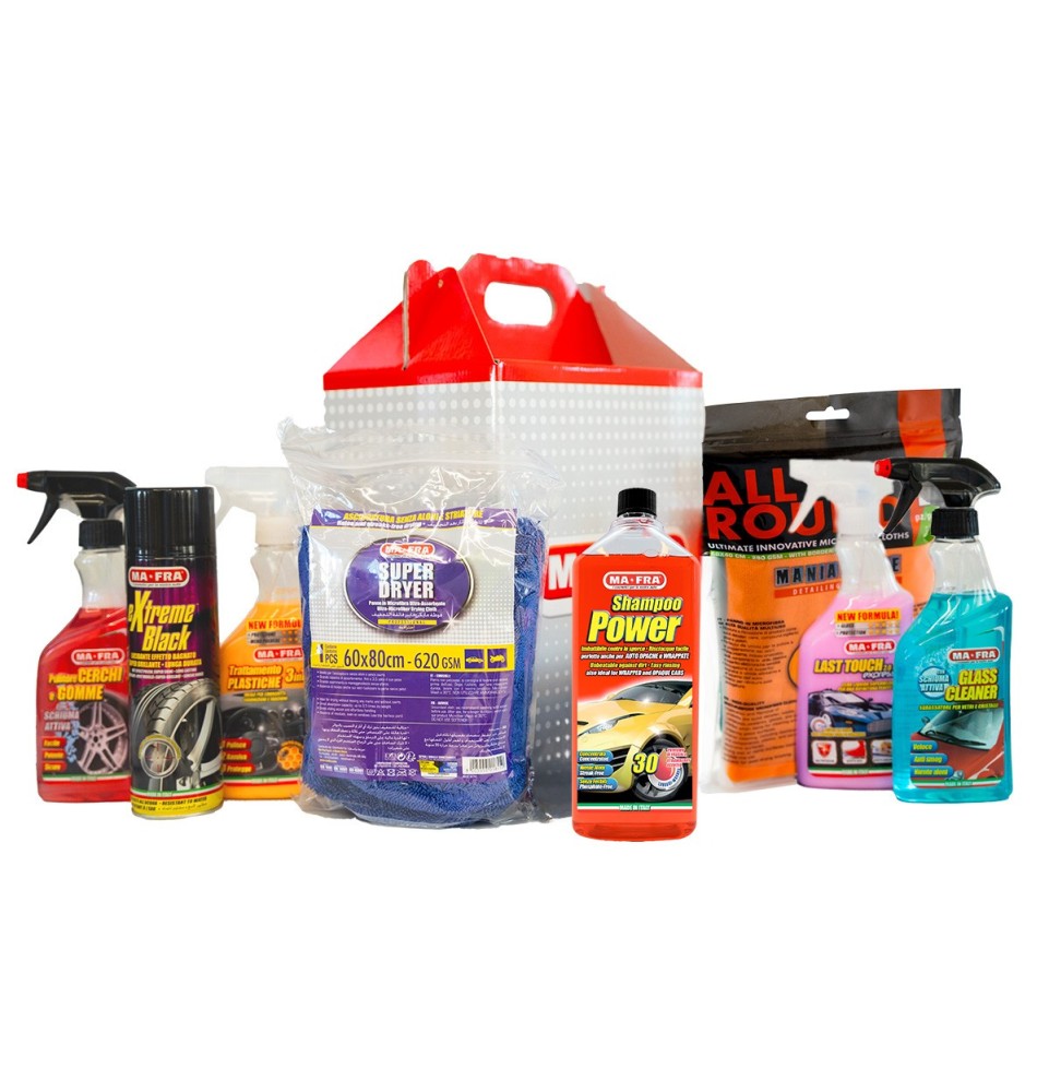 Kit Box Red Lavaggio Esterno Mafra | Kit completo lavaggio auto | Mafra Shop