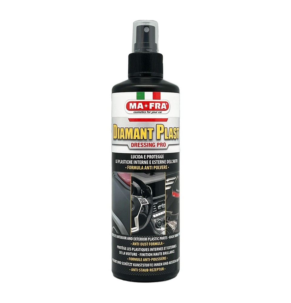 Diamant Plast Dressing Pro 250ml lucida e protegge plastiche interne esterne auto | Mafra Shop