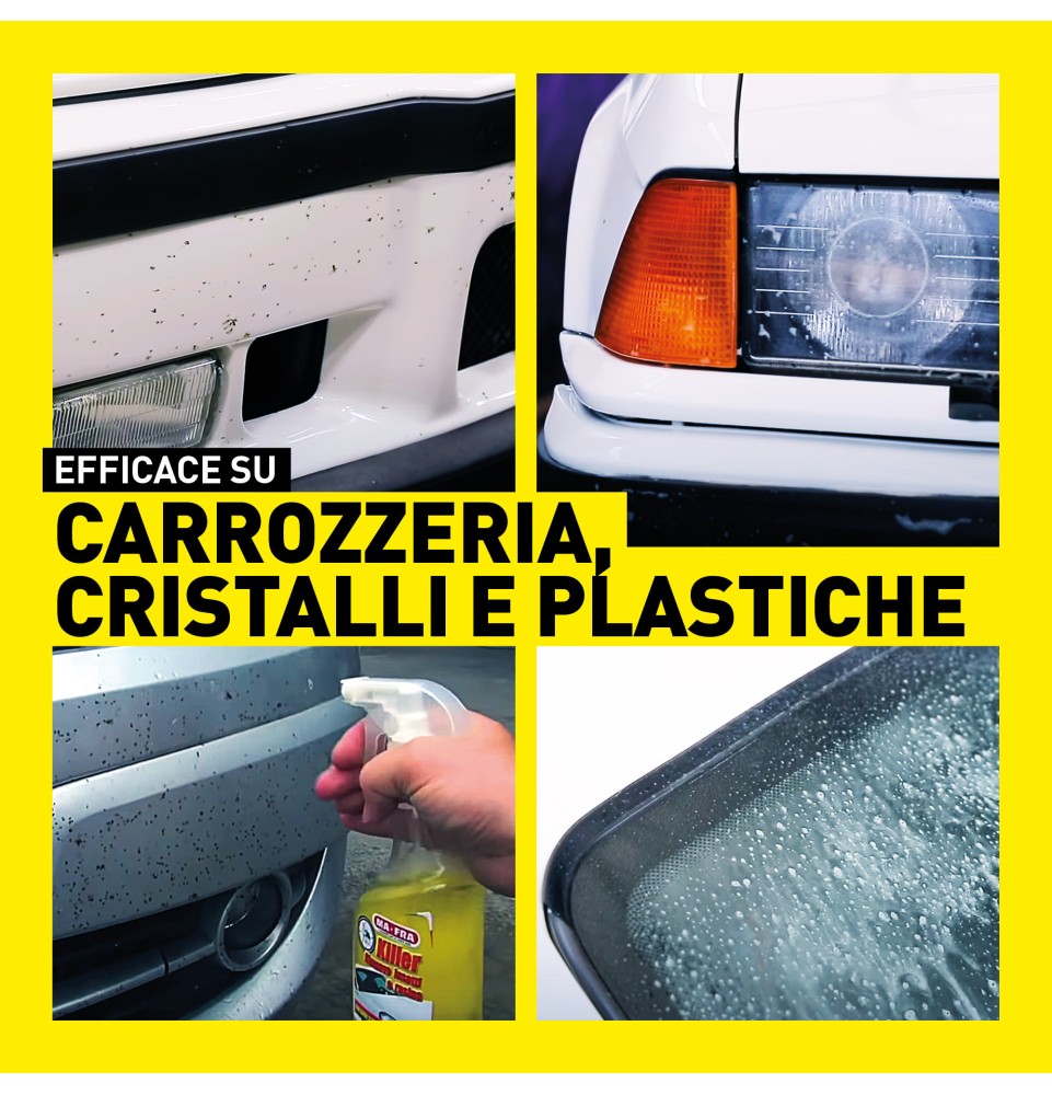 Killer rimuovere insetti dalla carrozzeria auto