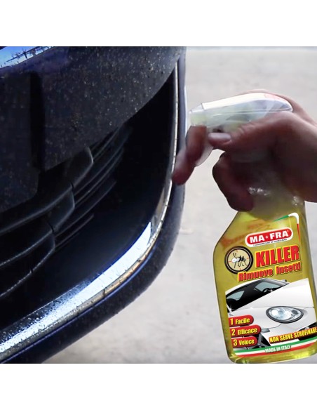 Killer rimuovere insetti dalla carrozzeria auto