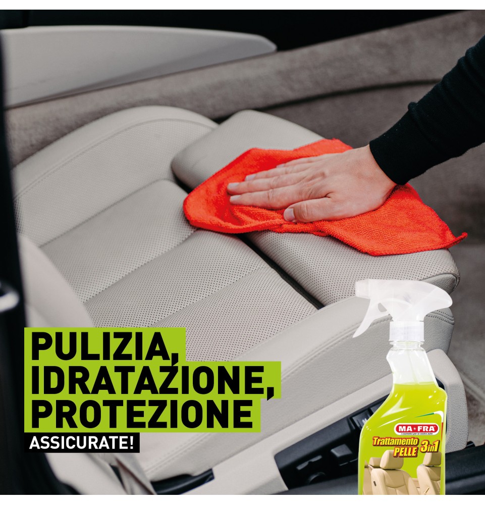 Trattamento 3in1 Pelle Mafra | Pulisce, idrata e protegge la pelle dei sedili e interni auto