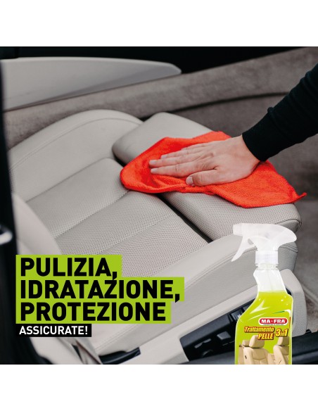 Trattamento 3in1 Pelle Mafra | Pulisce, idrata e protegge la pelle dei sedili e interni auto